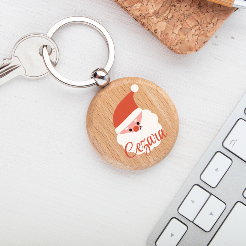 Breloc personalizat - Fesul lui Mos Craciun