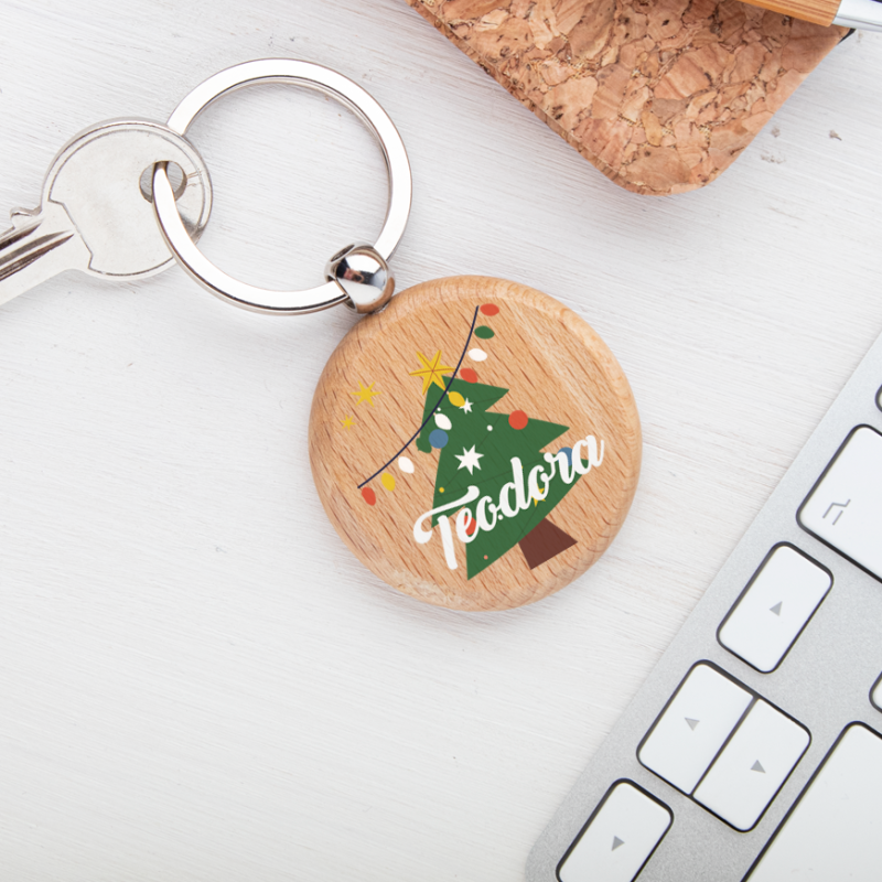 Breloc personalizat - Brad de craciun