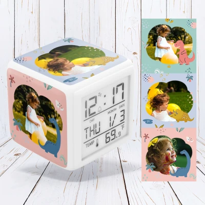 Ceas digital personalizat-Dinozauri