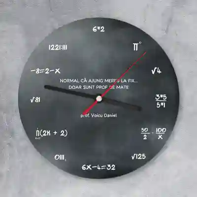 Ceas de perete personalizat-Matematica