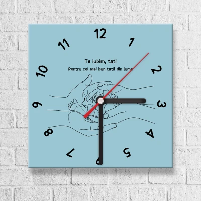 Ceas de perete personalizat-Cel mai bun tata