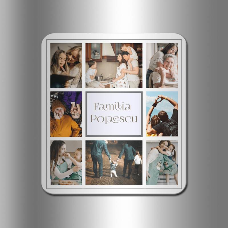 Magnet pentru frigider personalizat cu numele tau de familie