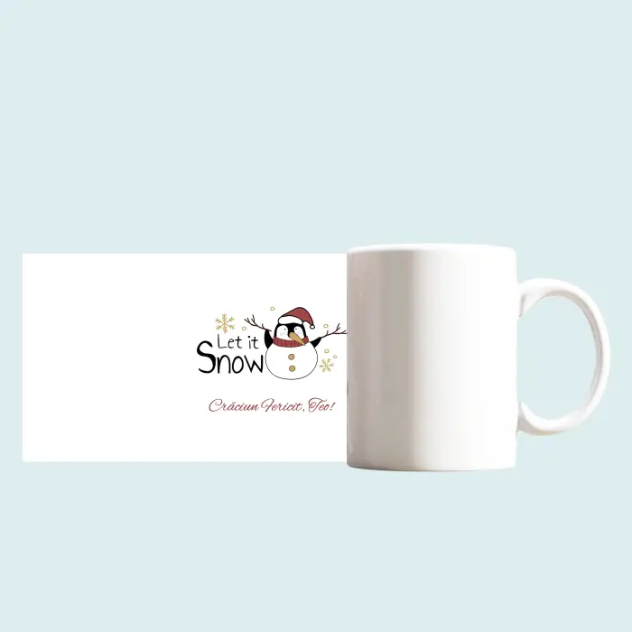 Cana personalizata - Ninsoare