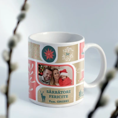 Cana personalizata - Sarbatori Fericite Familie