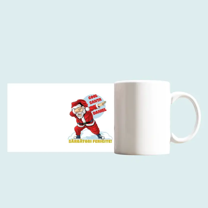 Cana personalizata - Mos Craciun Cool
