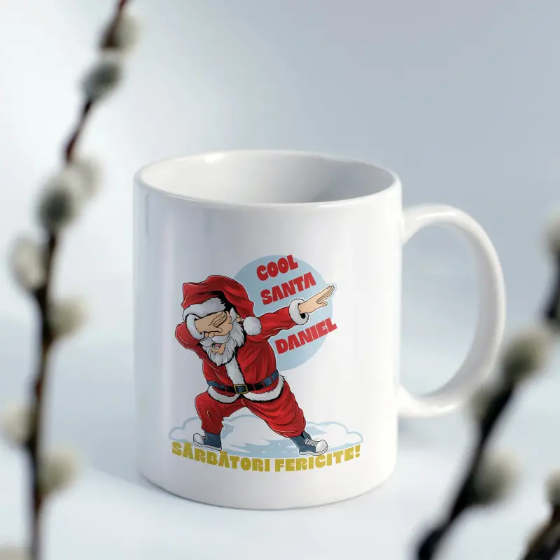 Cana personalizata - Mos Craciun Cool