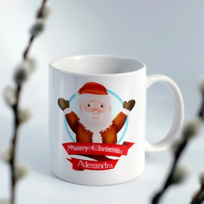 Cana personalizata - Mos Craciun fericit