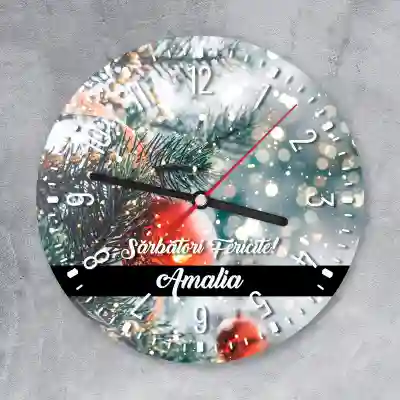Ceas de perete - Sarbatori Fericite!
