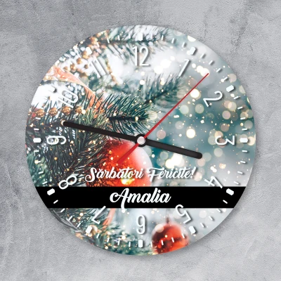 Ceas de perete - Sarbatori Fericite!