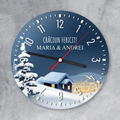 Ceas de perete - Craciun Fericit!