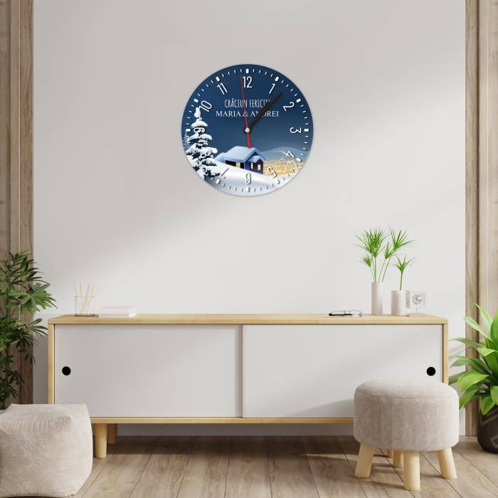 Ceas de perete - Craciun Fericit!