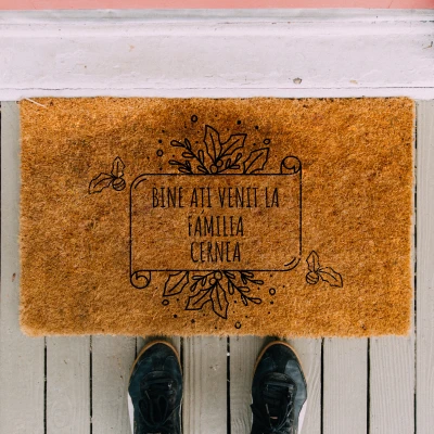 Covoras intrare personalizat - Bine Ati Venit