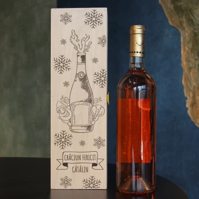 Cutie De Vin Personalizata - Sampanie