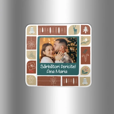 Magnet pentru frigider - Poza familie