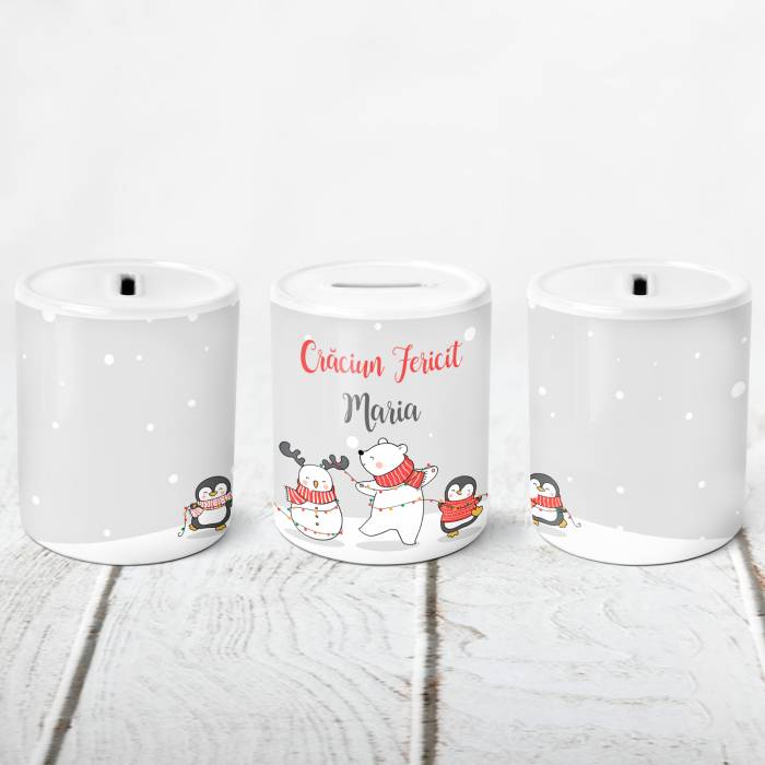 Pusculita personalizata - Figurine de craciun