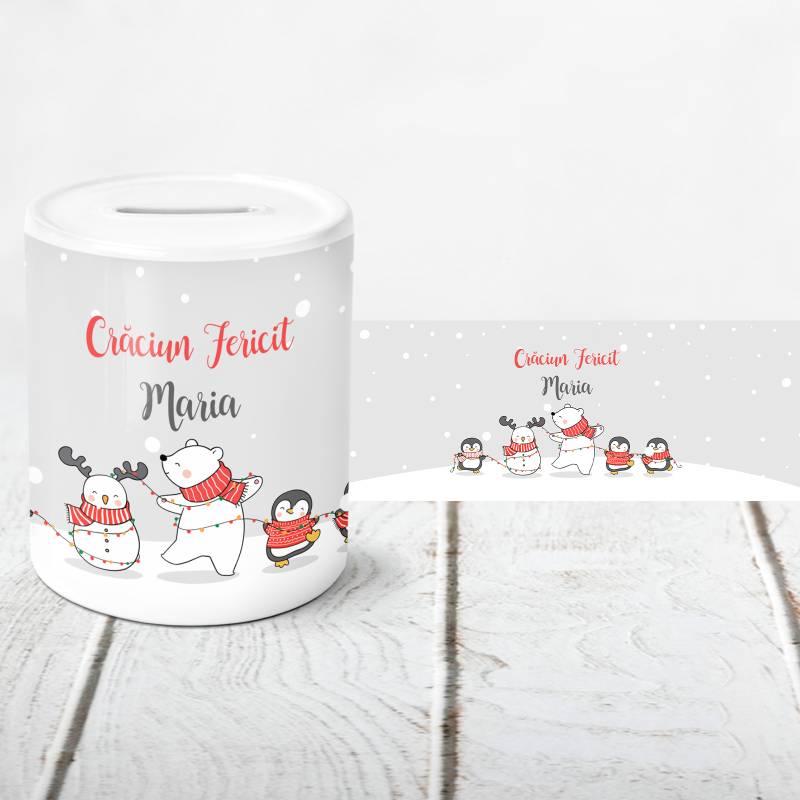 Pusculita personalizata - Figurine de craciun