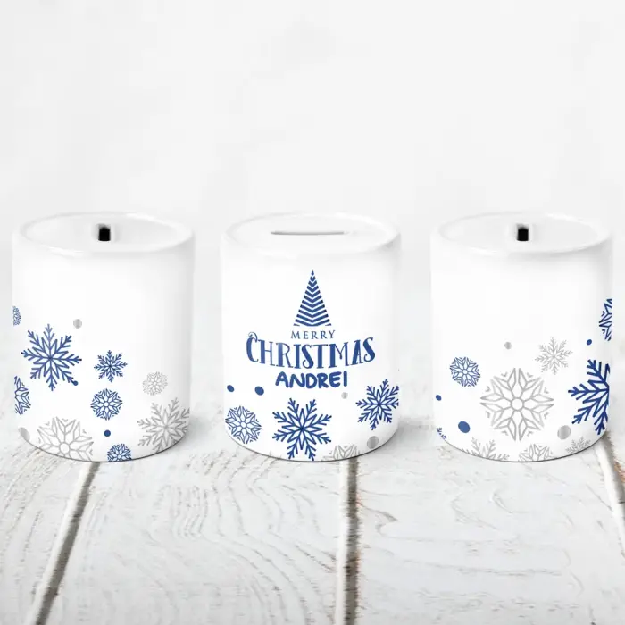 Pusculita personalizata - Craciun Fericit