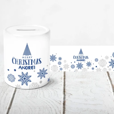 Pusculita personalizata - Craciun Fericit