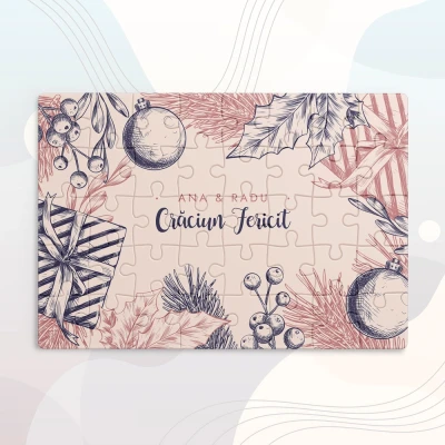 Puzzle personalizat - Decor de Craciun