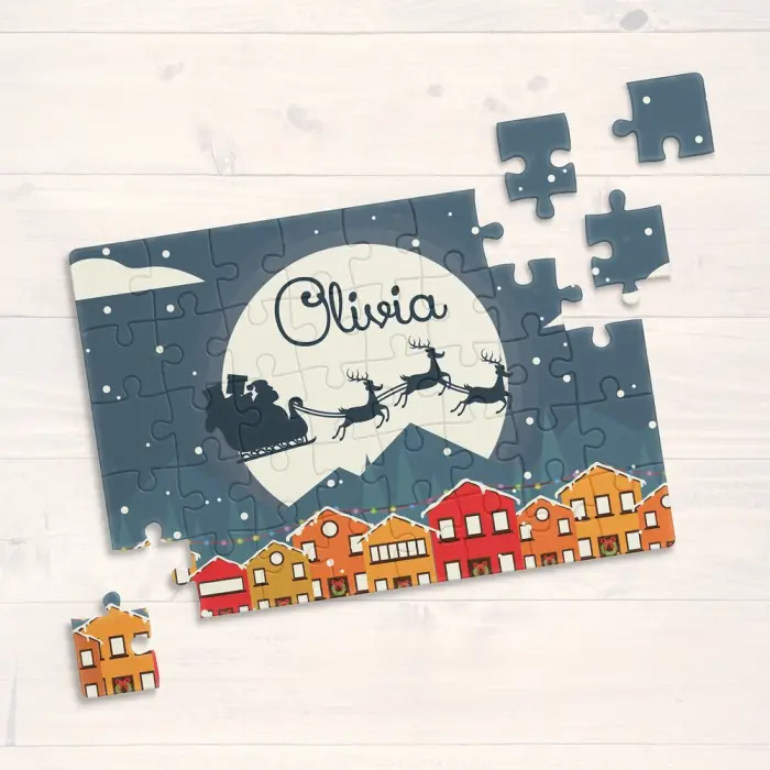 Puzzle personalizat - Peisaj de Craciun