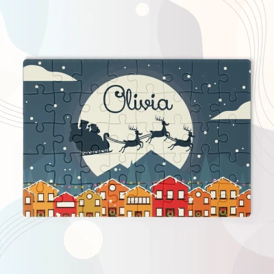 Puzzle personalizat - Peisaj de Craciun