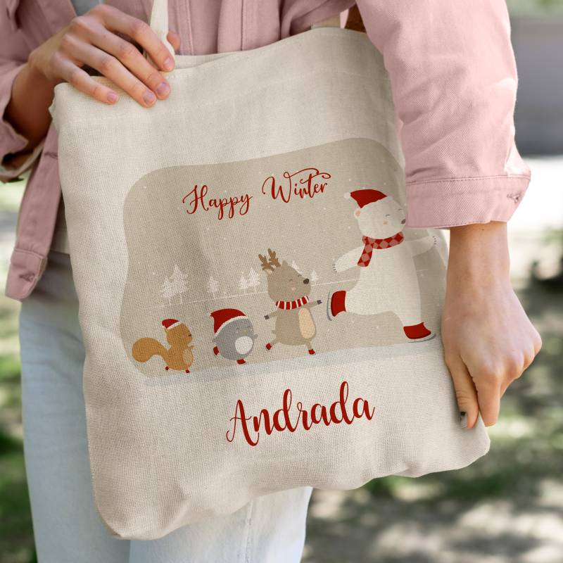 Sacosa Personalizata - Figurine de Craciun