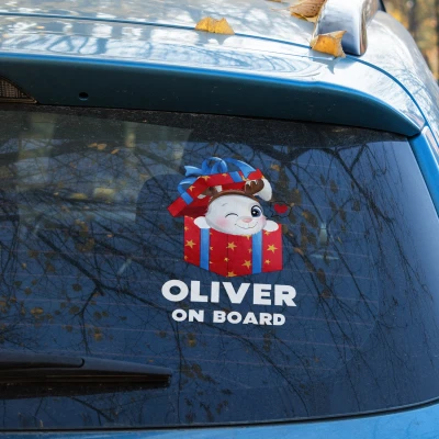 Sticker Baby on Board - Figurina craciun