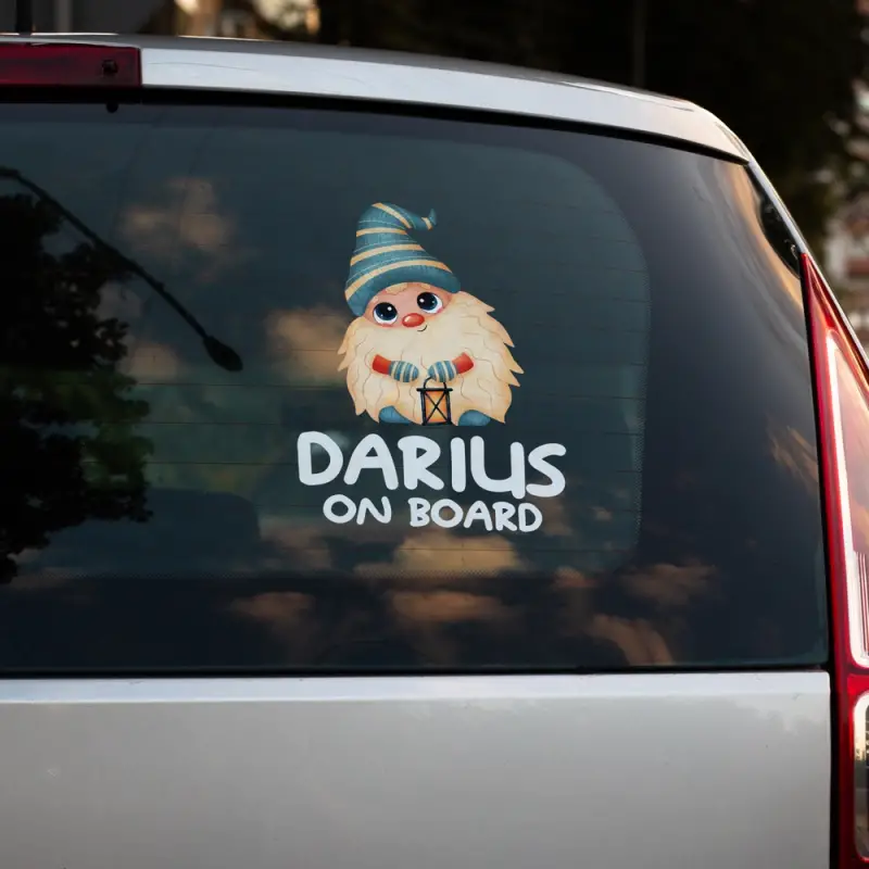 Sticker Baby on Board - Gnom 