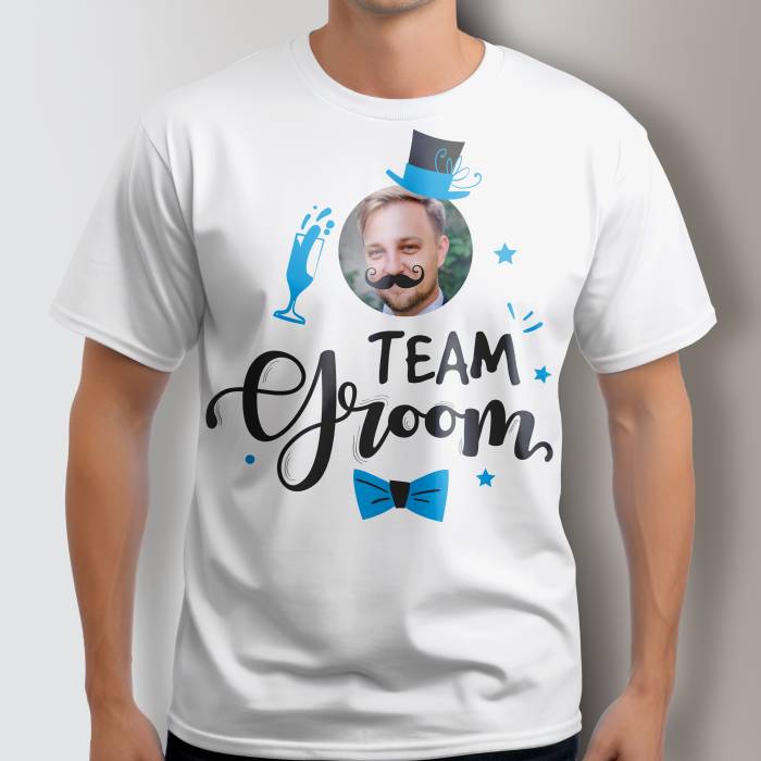 Tricou personalizat pentru petrecerea burlacilor - Team groom