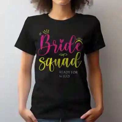 Tricou personalizat pentru petrecerea burlacitelor - Bride squad
