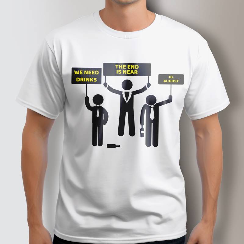 Tricou personalizat pentru petrecerea burlacilor - The end is near