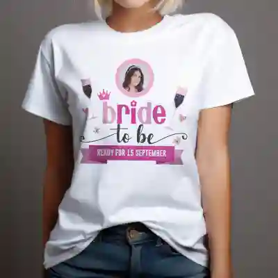 Tricou personalizat pentru petrecerea burlacitelor - Bride to be