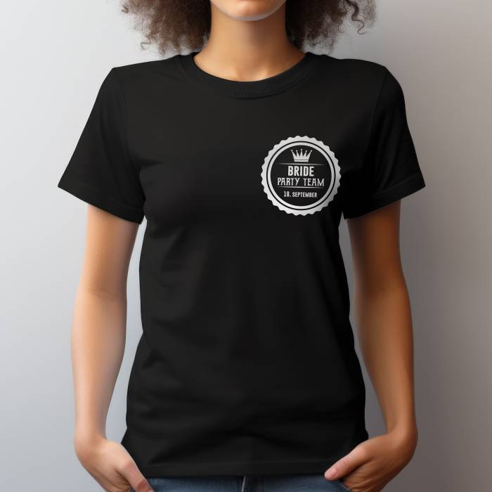 Tricou personalizat pentru petrecerea burlacitelor - Bride party team
