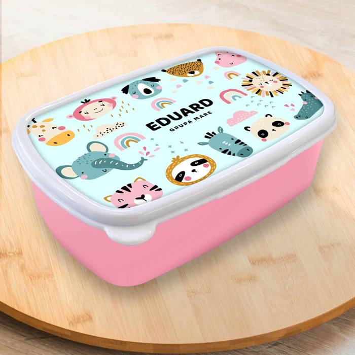 Lunch box personalizat - Blue sau Pink