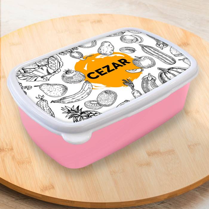 Lunch box personalizat - Black and White