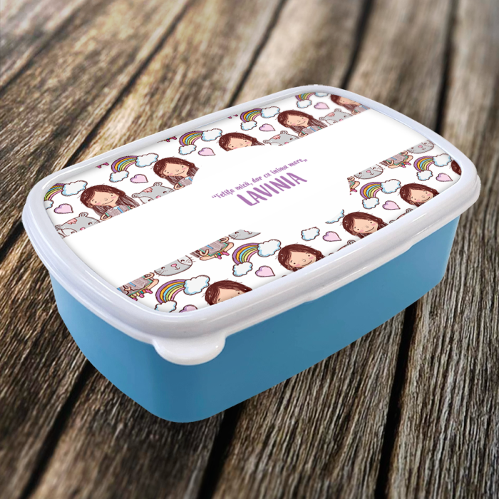 Lunch box personalizat - Fetița mică