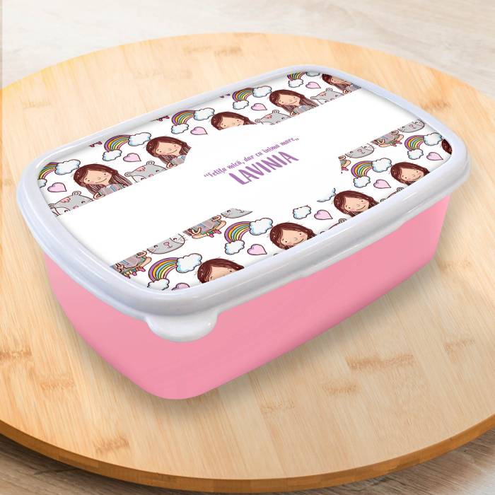 Lunch box personalizat - Fetița mică