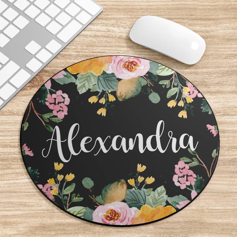 Mouse Pad Rotund personalizat cu Nume