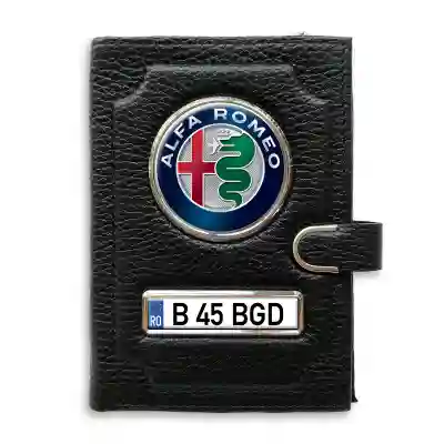 Portofel cu compartiment pentru bani cu clema Alfa Romeo