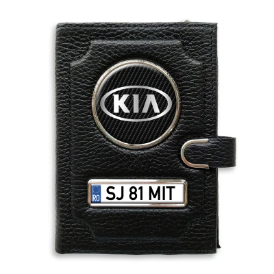 Portofel cu compartiment pentru bani cu clema Kia