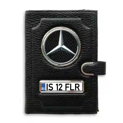 Portofel cu compartiment pentru bani cu clema Mercedes