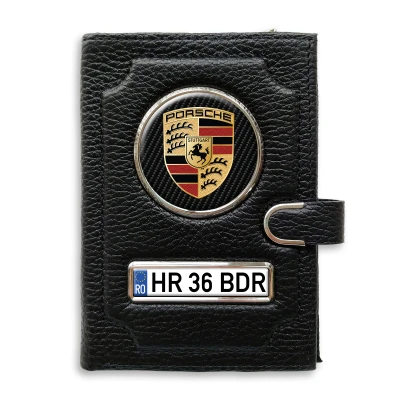 Portofel cu compartiment pentru bani cu clema Porsche