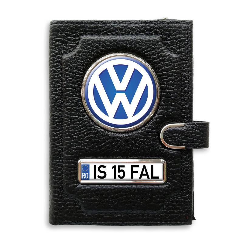 Portofel cu compartiment pentru bani cu clema VW