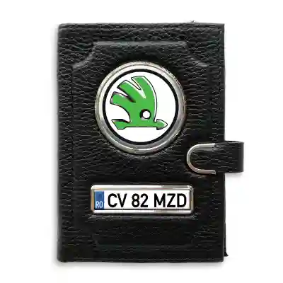 Portofel cu compartiment pentru bani cu clema SKODA