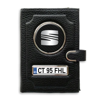 Portofel cu compartiment pentru bani cu clema Seat