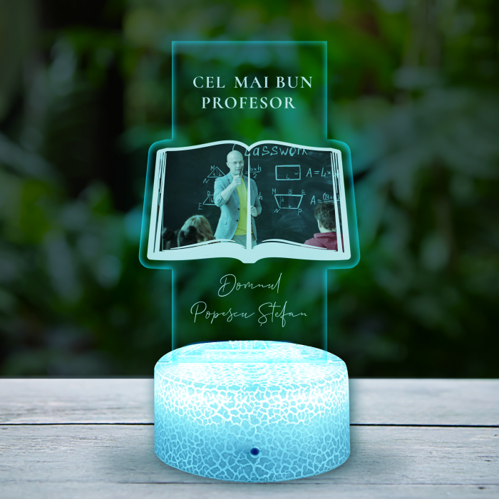 Lampa led 3D personalizata cel mai bun profesor