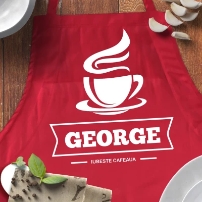 Sort De Bucatarie Personalizat - Iubitor De Cafea
