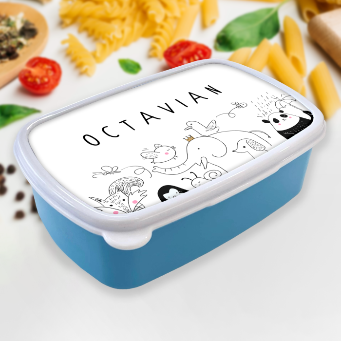 Lunch box personalizat Friendly animals
