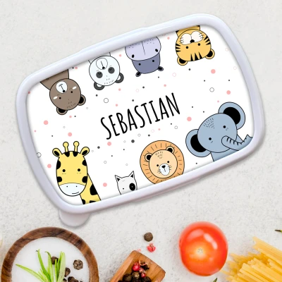 Lunch box personalizat cu animale