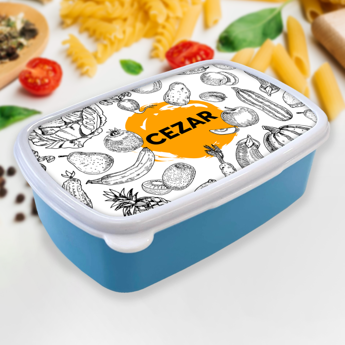 Lunch box personalizat - Black and White